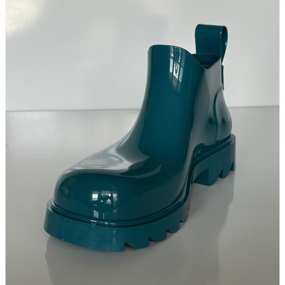 Bottega Veneta Shiny Rubber Blue Ankle Boots 11 US (44 Euro) 680510 IT NIB $650 main image 5